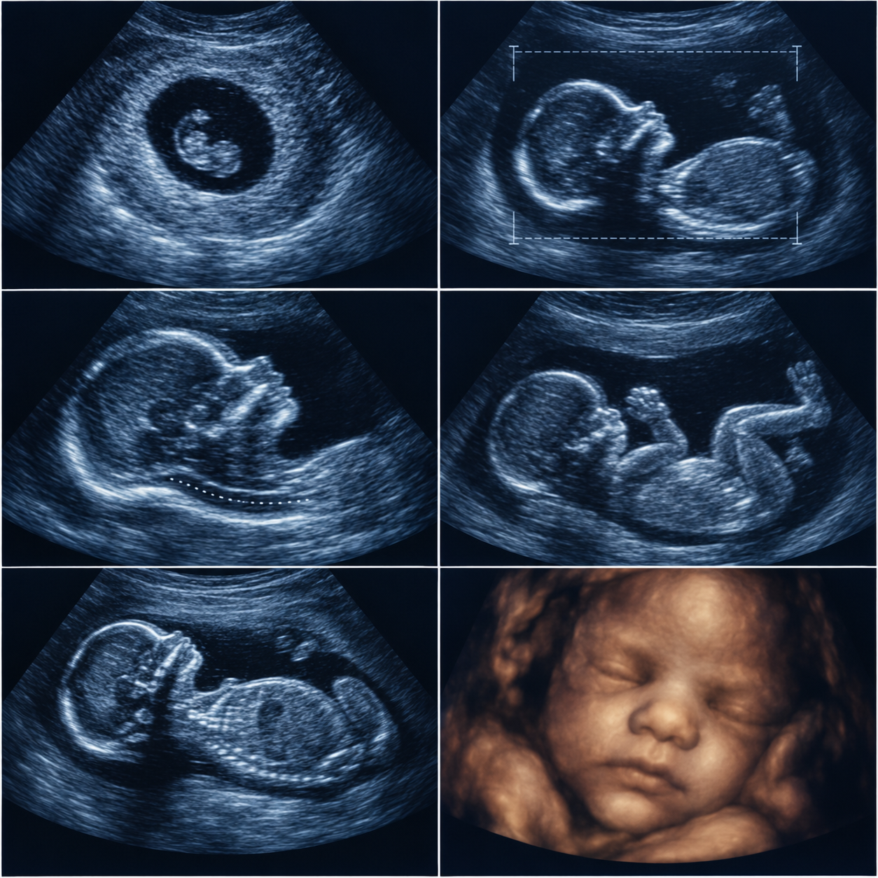 Contoh ilustrasi Early / Dating Scan